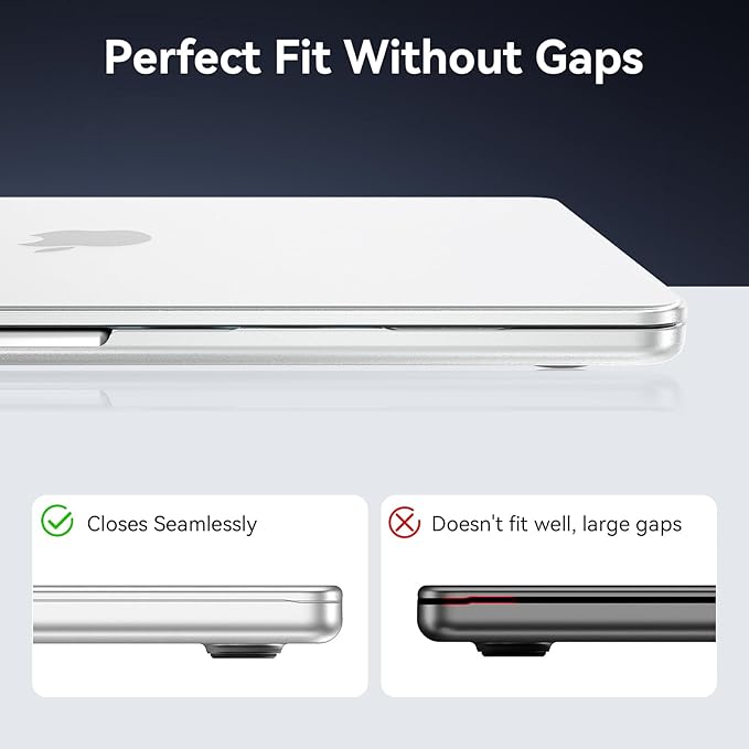 EooCoo Case Compatible with MacBook Pro 14 inch M5 2026-2021 M4 M3 M2 M1 Pro/Max Chip, Official Color-Matched Armor, Frosted Hard Shell Cases with Keyboard Cover, Screen Protector - Matte Transparent