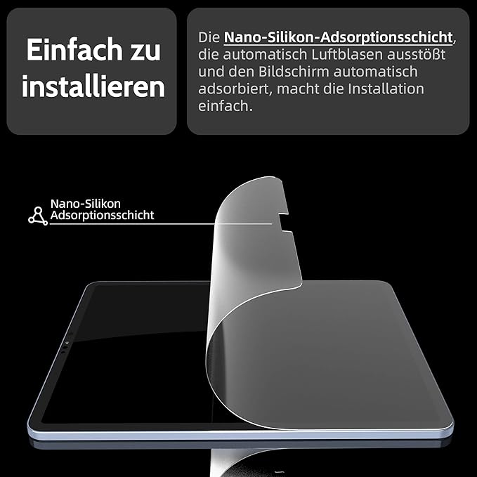 [Pack of 3] Paper Film for iPad 7th/8th/9th Generation (10.2 Inch, 2019/2020/2021), Matte Paper Film, Screen Protector for Writing Drawing
