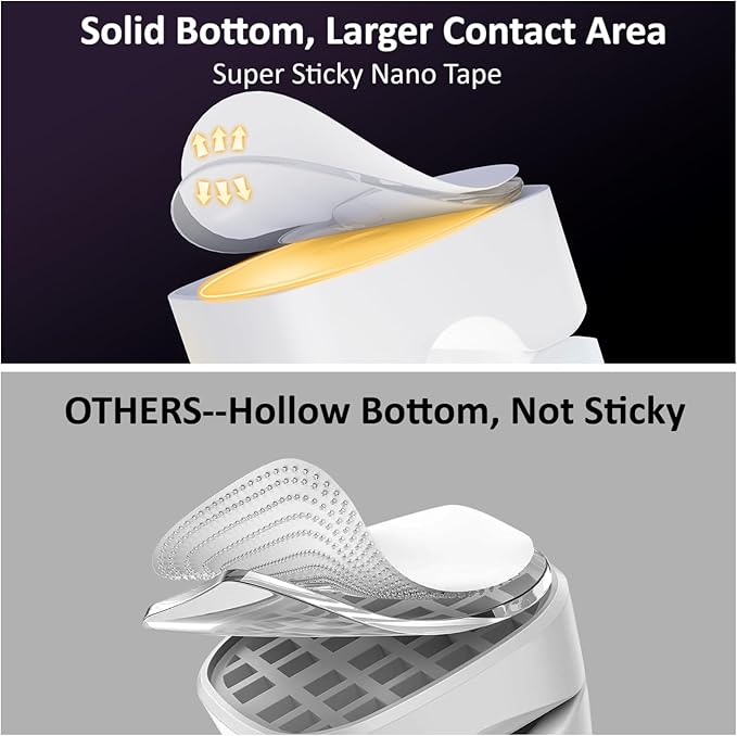 Rotatable Cord Organizer, Enhanced Spring Cable Clips, Strong Adhesive Cable Management, Desk Cord Holder for Nightstand, Office Accessories and Car (8*White) - Image 4