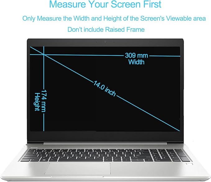 2 Pack Filter Shield Anti Blue Light Screen Protector for 14 inch Laptop (16:9) - Eye Protection,Anti Glare,Reduce Eye Strain