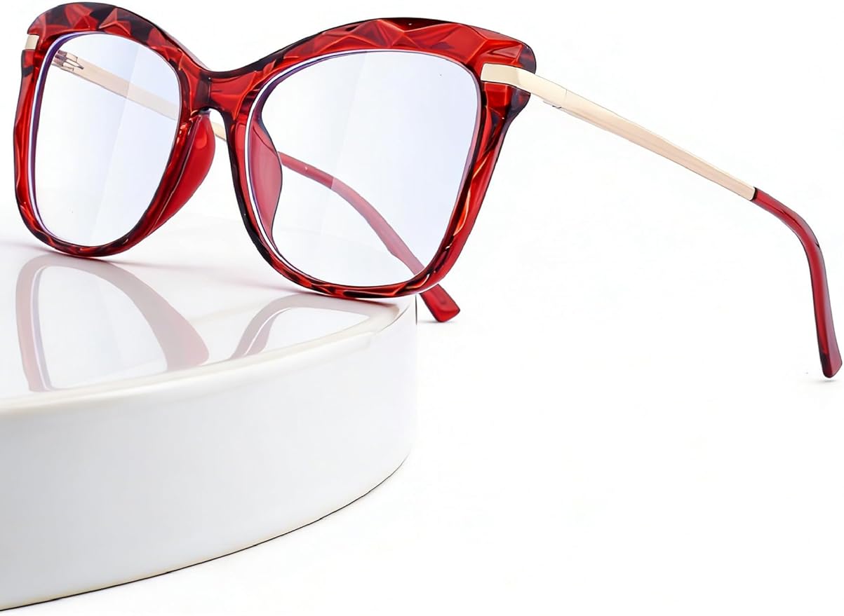 blue light glasses for woman, computer glasses blue light glasses men premium lenses for daily screen use - work & gaming.