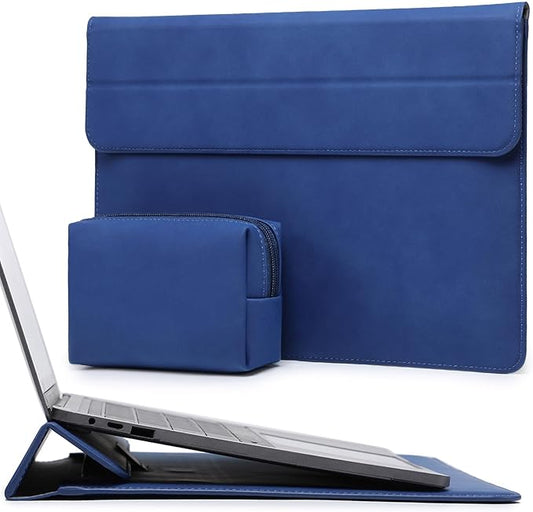 HYZUO 15-16 Inch Laptop Case Bag Sleeve with Stand Feature for MacBook Pro 16 M5/M4/M3/M2/M1 Pro/Max 2026-2019, XPS 15, MacBook Pro 15 2015-2012, Samsung Galaxy Book Flex 15, Klein Blue