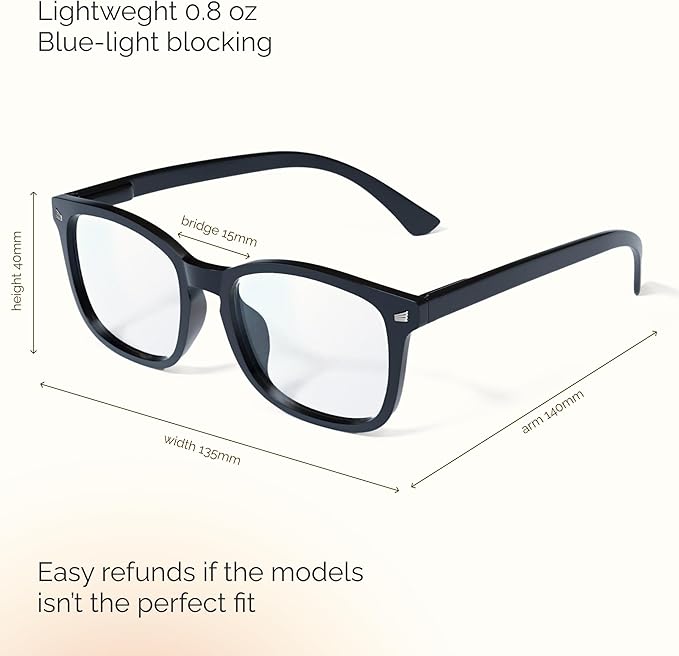 CCVOO 2.0 Reading Glasses for Men, Eyeglasses, Blue Light Readers, Computer Eyeglasses, Cheaters