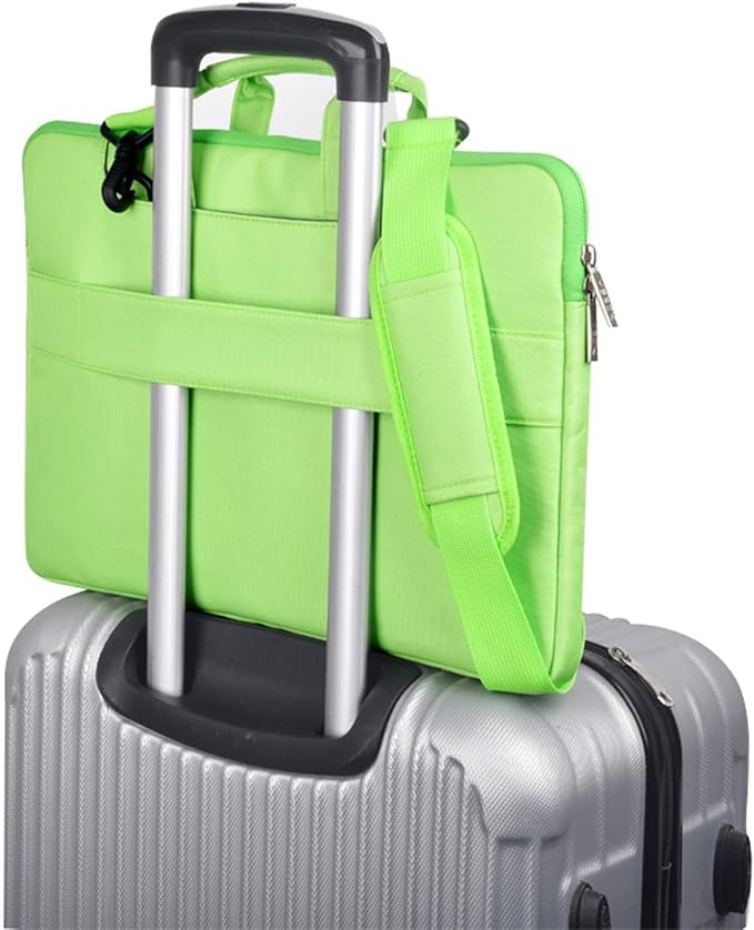 Hseok Laptop Shoulder Bag 13 13.3 14 Inch Case Compatible with MacBook Pro/Neo 14" M5/M4/M3/M2/M1,Mac Air/pro/Neo 13" and Most 13 13.3 14 Notebooks,Spill-Resistant Briefcase,Light Green