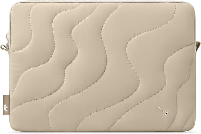 tomtoc 360 Protective Puffy Laptop Sleeve for 15-inch MacBook Air M5/A3448 (2026), M4/A3241 2025, M3/A3114, M2/A2941, 15" Surface Laptop 7th(Copilot+ PC)/6/5/4/3, Quilted Puffer Soft Computer Case Bag