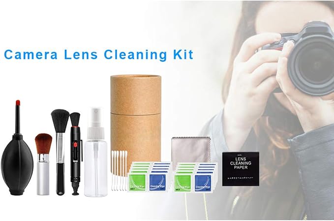 11Pcs DSLR Lens Camera Detail Tools with Storage Box Lens Cloth Wet Wipes Camera Care Supply - Image 5