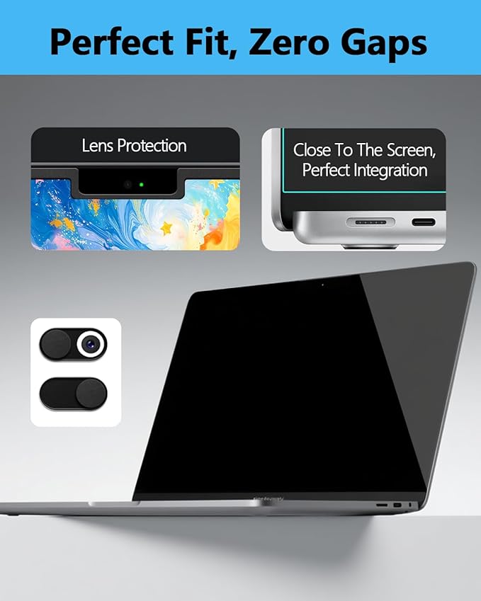 Magnetic Privacy Screen Protector for MacBook Pro 14 Inch 2021-2026 (M1/M2/M3/M4/M5/Pro/Max), Removable Anti Spy Glare Blue Light Shield, 14.2" Mac Laptop Privacy Filter
