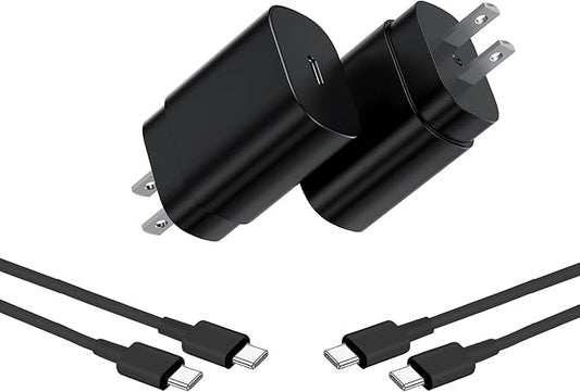 Type C Charger，Fast Charging USB C Chargers Block 25w Fast Wall Chargers for Samsung S25/S24/S23/S22/S21 Ultra/S20/S20 Ultra/Note 20 Ultra，Android Charger【2-Pack】