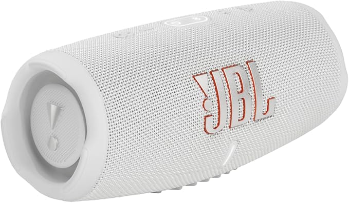 JBL CHARGE 5 - Portable Waterproof (IP67) Bluetooth Speaker with Powerbank USB Charge out, 20 hours playtime, JBL Partyboost (White)