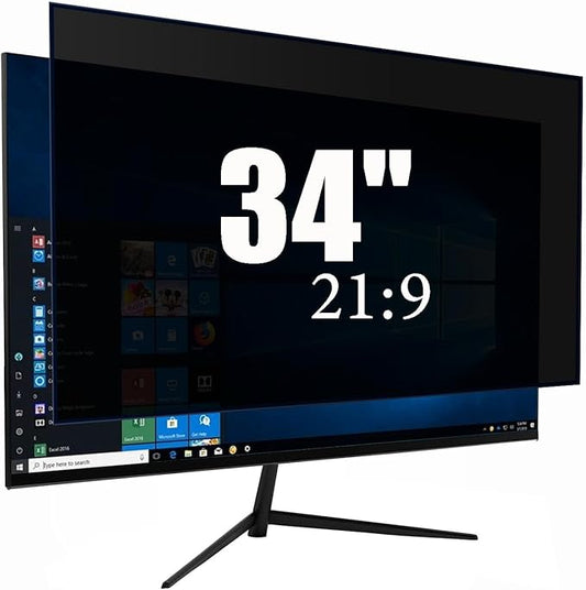 34 Inch Privacy Screen for Monitor with 21:9 Widescreen Monitor Blue Light Screen Protector - Anti-Glare - Anti-Scratch Protector Film for Data Confidentiality Privacy Shield