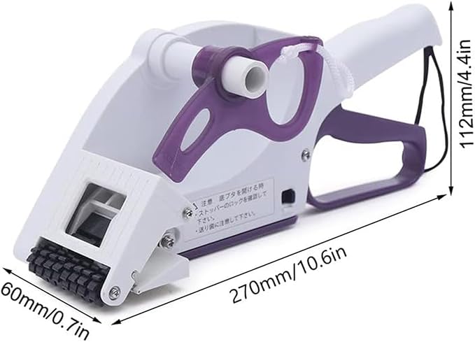 Barcode Label Gun, Handheld Label Applicator with 1-Inch and 3-Inch Label Cores, Suitable for Round Bottles, Boxes, and Fruit Labels(YH-60)