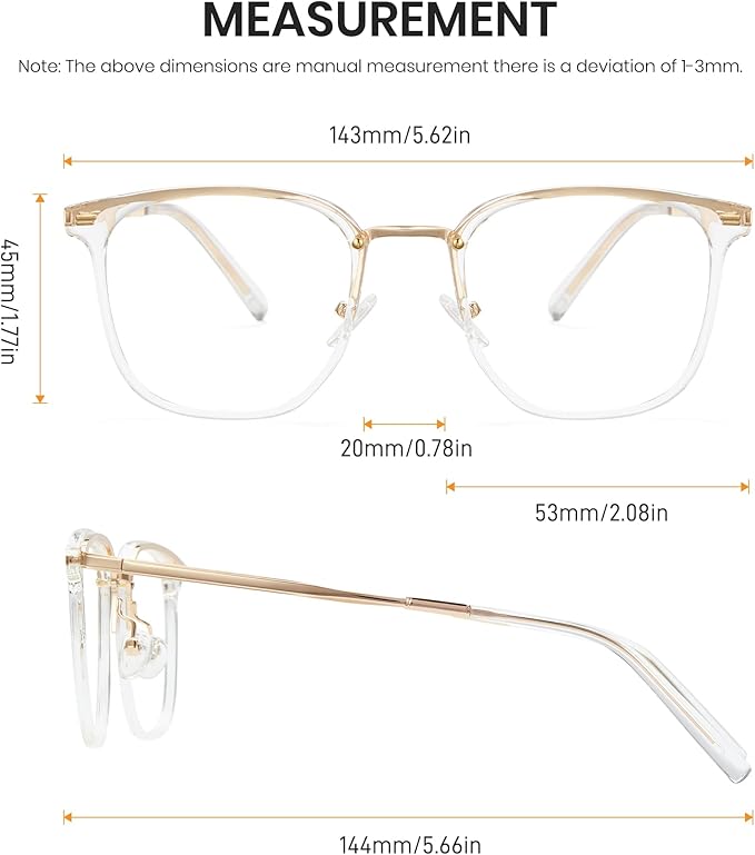Cyxus Blue Light Glasses for Woman, Stylish Cat Eye Blue Light Blocking Computer Glasses for Working, Laptop and Screen Use