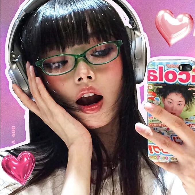 TJUTR Office-Siren Bayonetta Glasses, Blue Light Computer Glasses for Women, Y2K Small Rectangle Frame Eyewear Anti Eyestrain