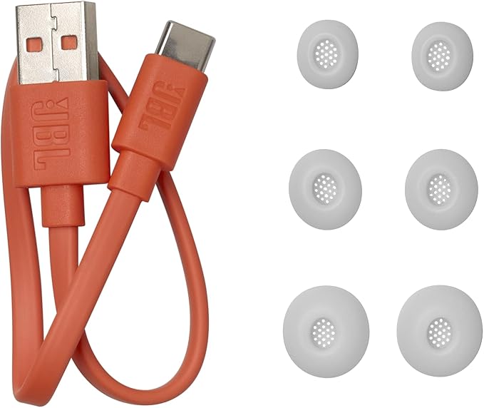 JBL Live Buds 3 - True Wireless Noise-Cancelling Bud-Type Earbuds, 40Hrs Total Playback, Wireless Charging, 6 Mics for Perfect Calls, Multi-Point Connection, IP55 Waterproof and dustproof (Silver)