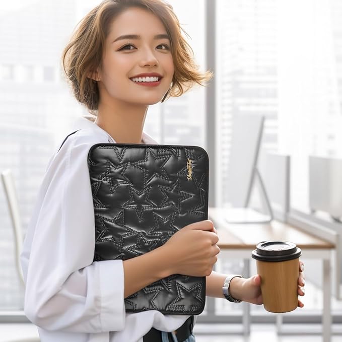 14 inch Laptop Sleeve Case for 14" MacBook Pro M5 M4, Surface Laptop Studio 2, ThinkBook 14 Gen 8, IdeaPad 3i, Yoga Slim 7x, Inspiron 14, 14.5" XPS 14, HP ThinkPad Notebook Bag Cover, Black