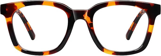 Blue Light Blocking Glasses for Women Men,Oversize Fashion Squre Anti Eyestrain Glasses for Gaming/Reading/TV