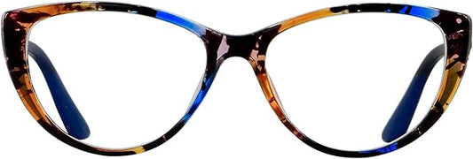 ANDWOOD Blue Light Blocking Glasses Women Bluelight Blocker Computer Cateye Clear Cat Eye Eyeglasses Frame AR003