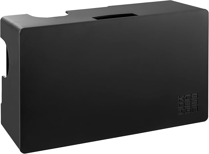 Cable Management Box with Included Mounting Hardware – ABS Cord Organizer (12,7 x 7,8 x 4,5 in) | Heat-Tolerant Power Strip & Cable Storage | Wall-Mountable or Floor Use by Kos+Design
