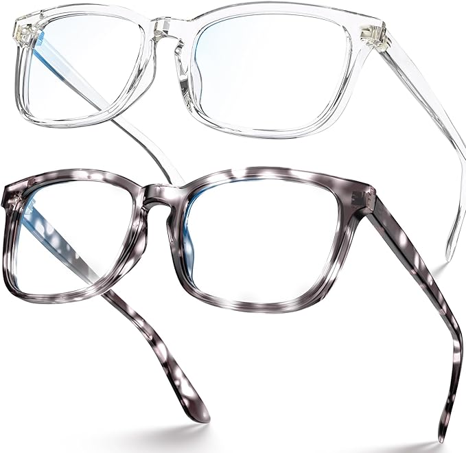Blue Light Glasses for Women Men Square Computer Glasses Anti Glare UV Blocking Vita