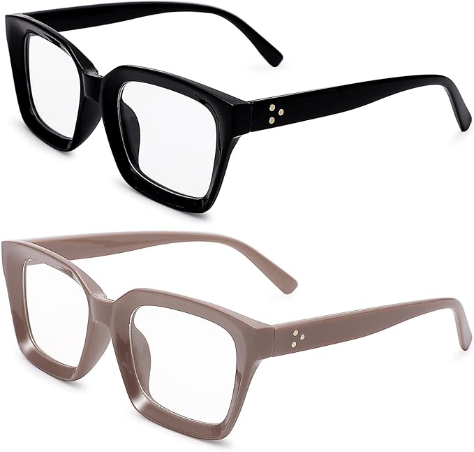 COASION Blue Light Blocking Eyeglasses Classic Thick Square Rim Frame Eyewear for Women Men