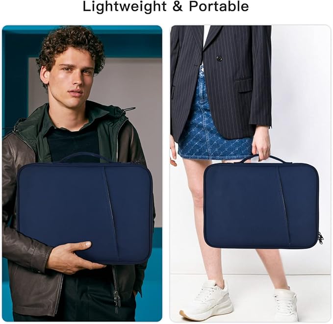 13 inch Laptop Case Sleeve Compatible with 2026-2022 MacBook Air 13-Inch M5 A3449 / M4 A3240 / M3 A3113 / M2 A2681, Apple New MacBook Air 13.6 Shockproof Protective Bag - Blue