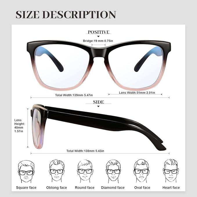 Retro Blue Light Blocking Glasses for Women Men Classic Style Computer TV Eyeglasses Anti Eyestrain