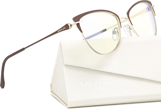 ANYLUV Blue Light Glasses for Woman Men, Womens Blue Light Blocking Glasses Computer Glasses Anti Eyestrain