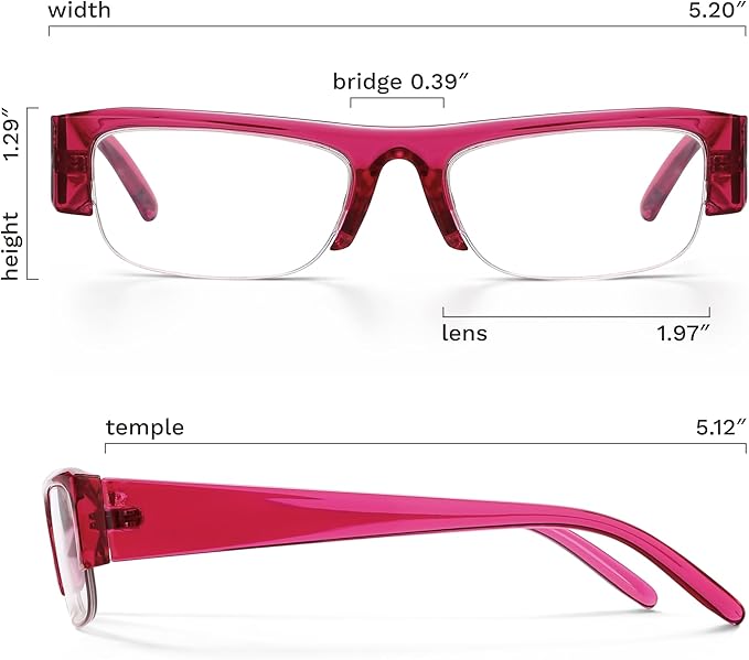 livho Retro Chic Blue Light Glasses for Woman - Early 2000s Narrow Rectangular Frame, Blue Light Blocking with Soft Case