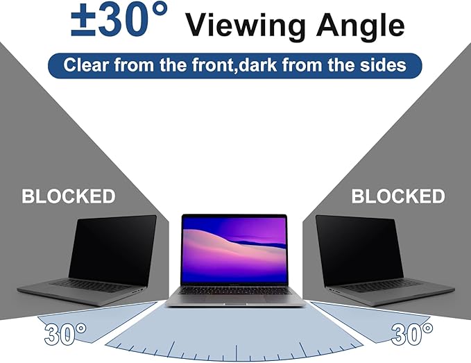 17.3 Inch 16:9 Laptop Privacy Screen Filter, Computer Monitor Privacy Shield, Anti Scratch Anti Spy Anti Glare Blue Light Screen Protector