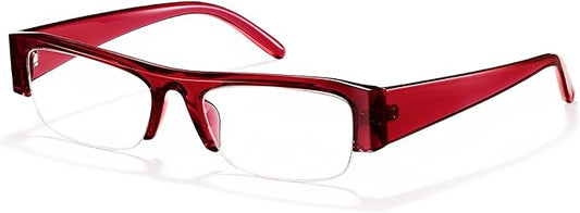 livho Retro Chic Blue Light Glasses for Woman - Early 2000s Narrow Rectangular Frame, Blue Light Blocking with Soft Case