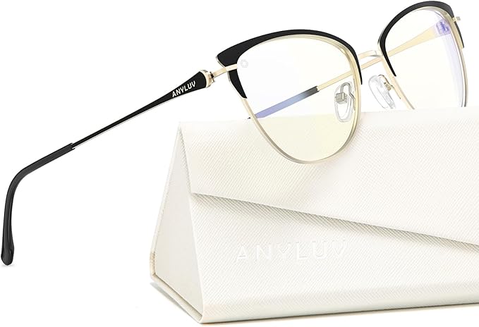 ANYLUV Blue Light Glasses for Woman Men, Womens Blue Light Blocking Glasses Computer Glasses Anti Eyestrain