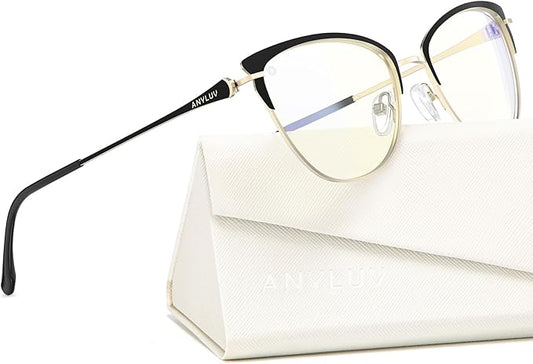 ANYLUV Blue Light Glasses for Woman Men, Womens Blue Light Blocking Glasses Computer Glasses Anti Eyestrain