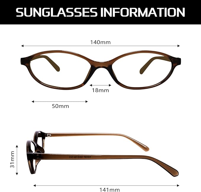 GUVIVI Retro Oval Sunglasses for Women Chic Cat Eye 90s Sunnies Lightweight Narrow Shades Trendy UV protection Sun Glasses