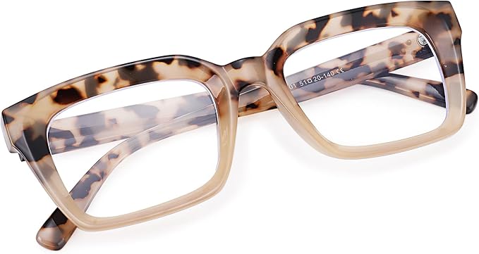 COASION Blue Light Blocking Eyeglasses Classic Thick Square Rim Frame Eyewear for Women Men