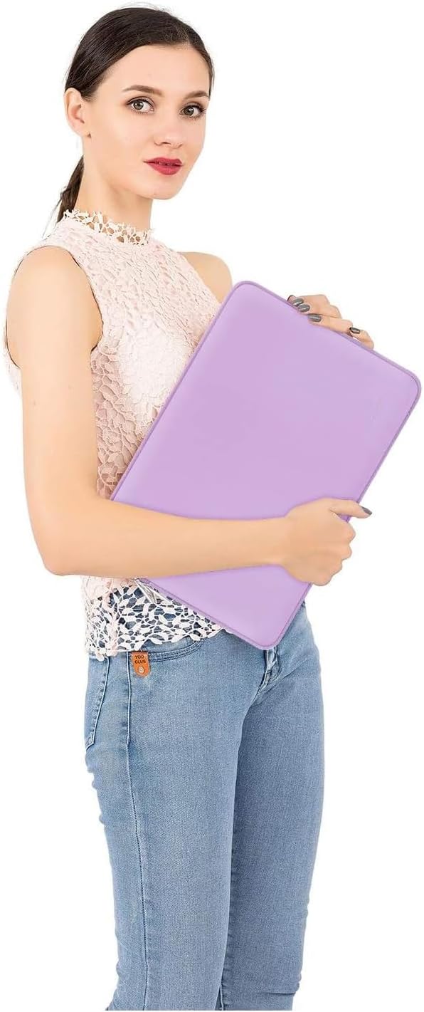 MOSISO Laptop Case 15 inch, 15 inch Laptop Sleeve Bag Compatible with MacBook Air M5 A3448 M4 A3241 M3 A3114 M2 A2941 2026-2023, Dell XPS, Neoprene Computer Sleeve Bag with Small Case, Purple
