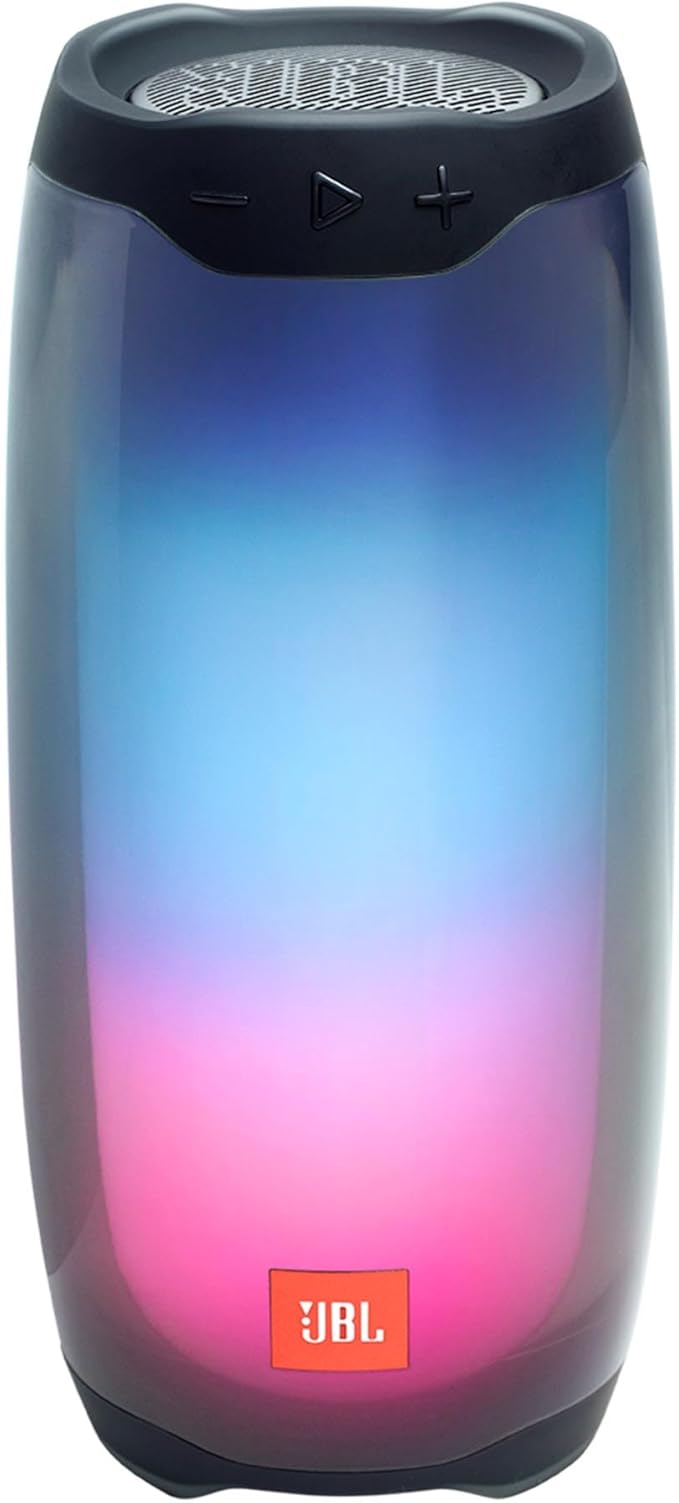 JBL Pulse 4 - Waterproof Portable Bluetooth Speaker with Light Show - Black