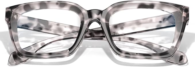 VISOONE Chunky Square Blue Light Blocking Glasses with Anti Computer Glare for Working Women Men MONTANA