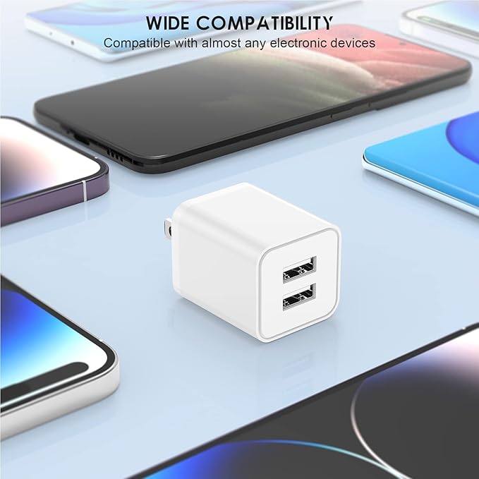 2Pack 100W USB C Charger Block,3-Port USB C Wall Charging Adapter,65W Type C Super Fast Charging Power Plug Cube for MacBook Pro/Air,iPad Pro,iPhone 17/16/15 Pro Max,for Samsung Galaxy S25 Ultra