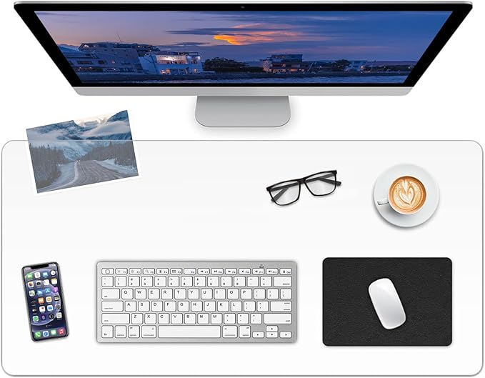 Clear Desk Mat, Non-Slip PVC Desk Protector Mat with Round Edge, Heat Resistant & Waterproof Clear Desk Writing Mat for Home and Office (47.2"*23.6")