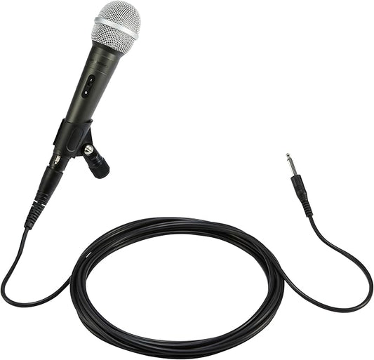 Amazon Basics Dynamic Vocal Microphone with Cable for Podcasting, Recording, Broadcasting, Live Performance, Karaoke, Cardioid Pattern