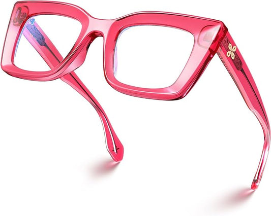 VISOONE Cat Eye Blue Light Blocking Glasses TR90 Anti-glare Women Calida