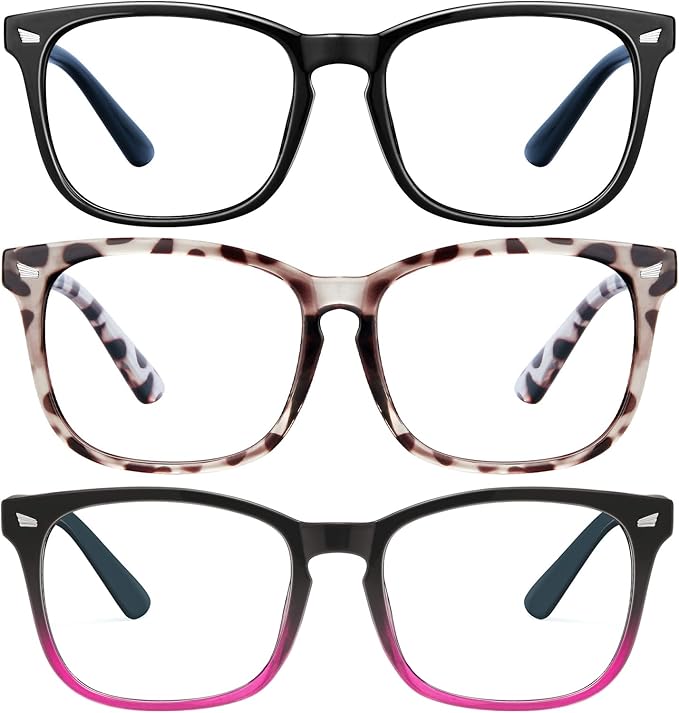 hunsquer Blue Light Glasses for Woman/Men Computer Blue Light Glasses
