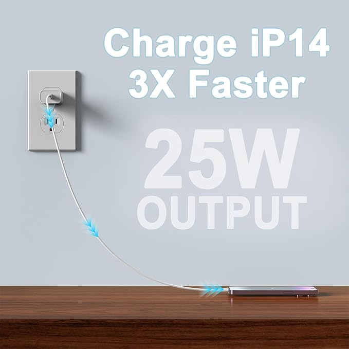 3 Pack USB C Charger Block, iGENJUN Phone 17 16 Chargers Block 20W PD Power Adapter, USB C Wall Charger Compatible with Phone 17/17Pro/17Pro Max/17Air/16/15/14/13,Xs/X, Pad, Galaxy and More, White