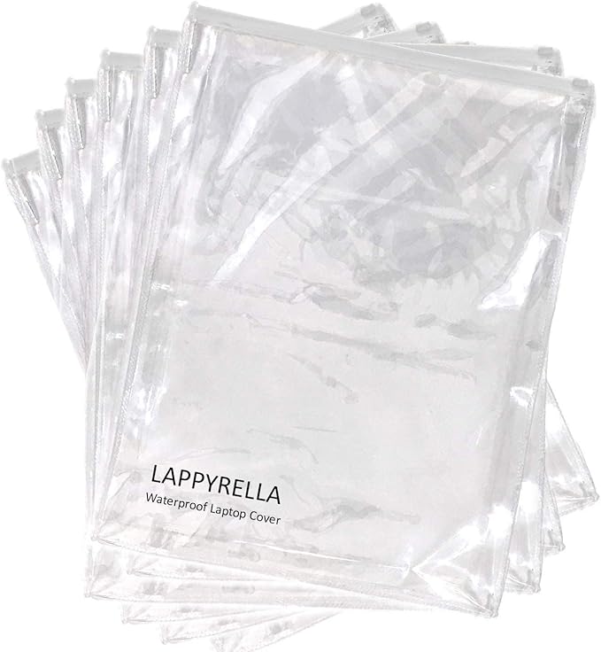 Waterproof Dust Cover for 15.6 inch Laptop Dustproof Scratch Proof Translucent Zip Lock PVC Bag (15-16 inch (Maximum Laptop Size: 38 x 27 x 3.5 cm))