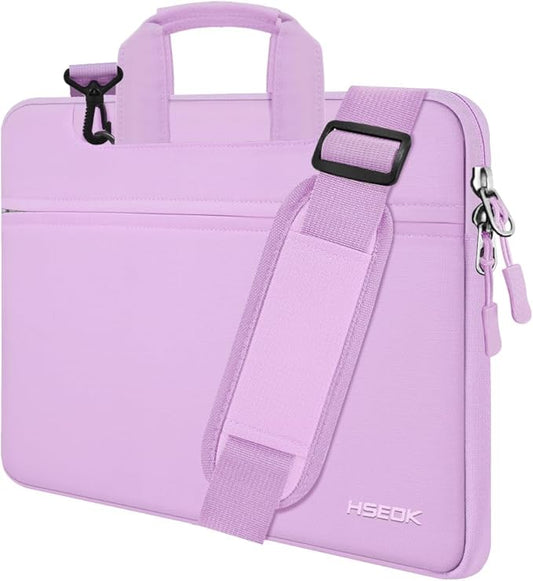 Hseok Laptop Shoulder Bag 13 13.3 14 Inch Case Compatible with MacBook Pro/Neo 14" M5/M4/M3/M2/M1,Mac Air/pro/Neo 13" and Most 13 13.3 14 Notebooks,Spill-Resistant Briefcase,Purple