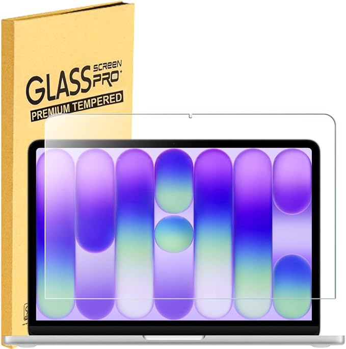 MUBUY-GOL Tempered Glass Screen Protector Compatible with MacBook Neo 13-inch 2026 (Model A3404) Screen Protector [9H Hardness] [No bubbles] [Anti-Fingerprint]