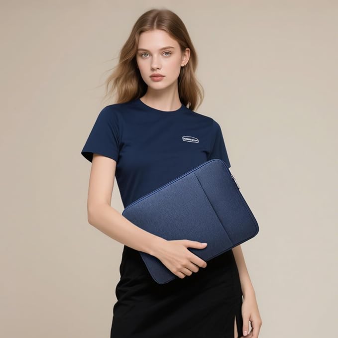 HYZUO 15-16 Inch Laptop Sleeve Bag Set for MacBook Pro 16 M5/M4/M3/M2/M1 Pro/Max A3428 A3429 2026-2019, 15" Surface Book, Notebook Case for 15" 15.6" HP Dell Lenovo Asus Acer Samsung, Navy Blue