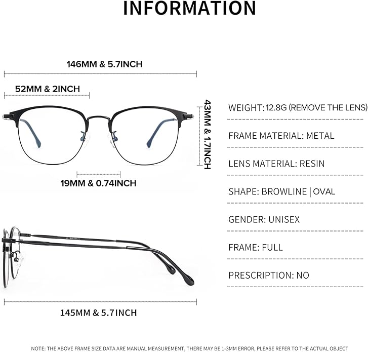 Blue Light Blocking Glasses for Men Anti-Fatigue Computer Monitor Gaming Glasses Prevent Headaches Glasses