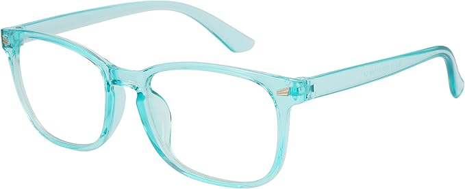 Blue Light Glasses for Woman Men | 99% Blue Light Blocking Glasses | Computer Glassess | Gaming | TV Phone Screen Reader Square Frame | Anti Eyestrain & UV Glare,1 Pack