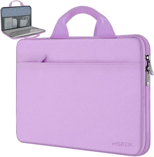 Hseok Laptop Sleeve 13-14 Inch Case Briefcase Compatible with MacBook Neo Pro 14 M5/M4/M3/M2/M1, All Models 13.3 Mac Air/Pro, XPS 13 14, Most Popular 13"-14" Notebooks,L01P01